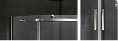 Душевой уголок GOOD DOOR GALAXY WTW-140-C-CH+SP-90 -C-CH