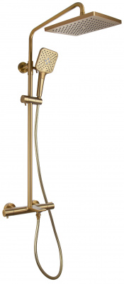 Душевая система KAISER Serio 05382-3 с термостато+R[-2]C[-3]м Brushed gold