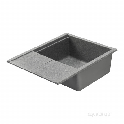 Мойка для кухни из литого мрамора Aquaton Делия 65 серый