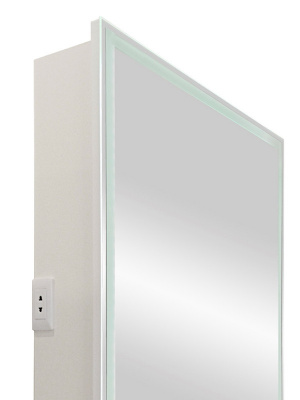 Зеркало-шкаф Континент Allure LED 550х800 правый с розеткой