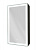 Зеркало-шкаф Континент Mirror Box Black Led 350х650 левый