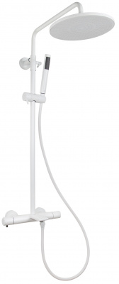 Душевая система KAISER Serio 05382-4 с термостатом White matt