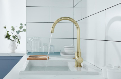 Смеситель для кухни Paulmark Essen Es213211-BR бронза
