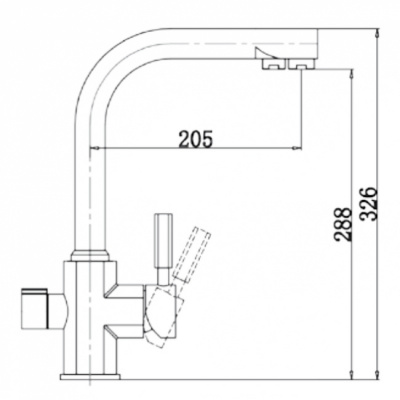 Смеситель для кухни KAISER Decor 40144-10