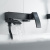 Смеситель для ванны Rose R1552H черный