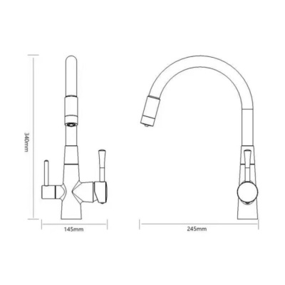 Смеситель для кухни Savol S-L1806C-04 бронза
