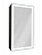 Зеркало-шкаф Континент Mirror Box Black Led 350х650 правый