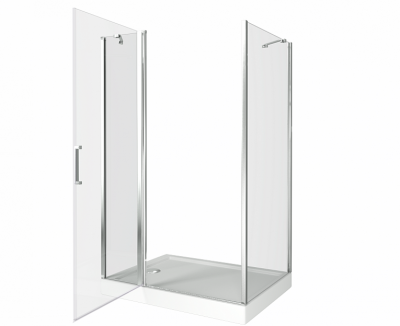Душевой уголок GOOD DOOR PANDORA WTW+SP-110х80-С-CH