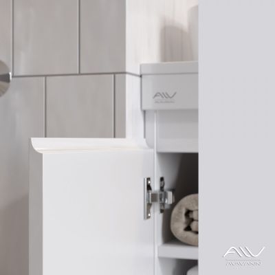 Тумба с раковиной Alavann Soft 100 столешница шпон правая