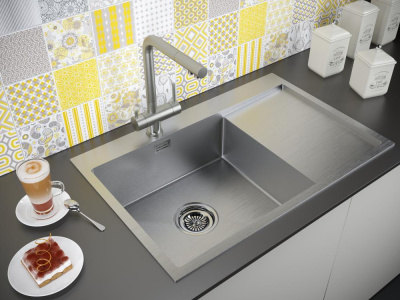 Смеситель для кухни Paulmark Skalen Sk213020-SS нержавеющая сталь