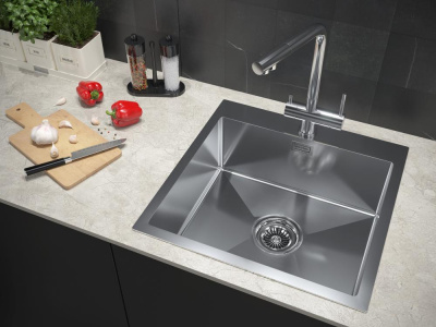 Смеситель для кухни Paulmark Skalen Sk213020-SS нержавеющая сталь