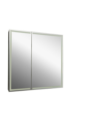 Зеркало-шкаф Континент Mirror Box Black Led 800х800