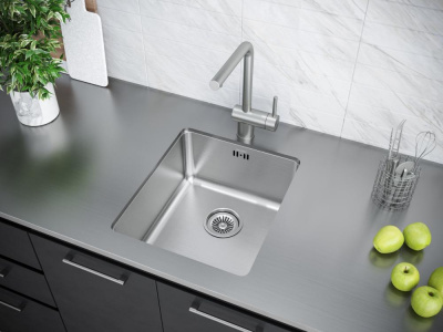 Смеситель для кухни Paulmark Spring Sp212067-SS нержавеющая сталь