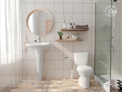 Раковина Santek Бриз 50 отверстие под смеситель 1WH110451