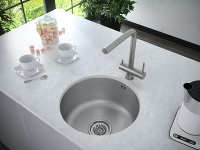 Смеситель для кухни Paulmark Skalen Sk213020-SS нержавеющая сталь