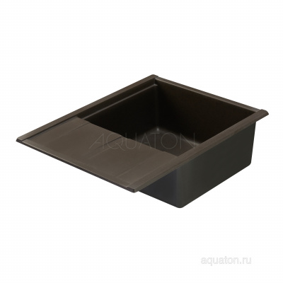 Мойка для кухни из литого мрамора Aquaton Делия 65 кофе