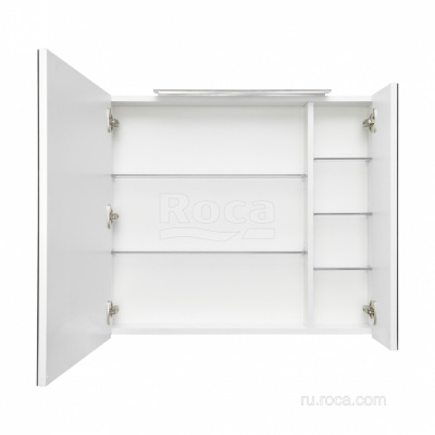 Зеркальный шкаф Roca Oleta 80 белый матовый A857647501