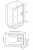 Душевой уголок GOOD DOOR GALAXY WTW-140-C-CH+SP-90 -C-CH