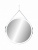 Зеркало Континент Millenium White Led D 650 на ремне белого цвета