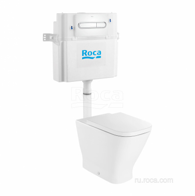 ПЭК Roca The Gap Pack 893109000 приставной унитаз + бачок + кнопка + сиденье